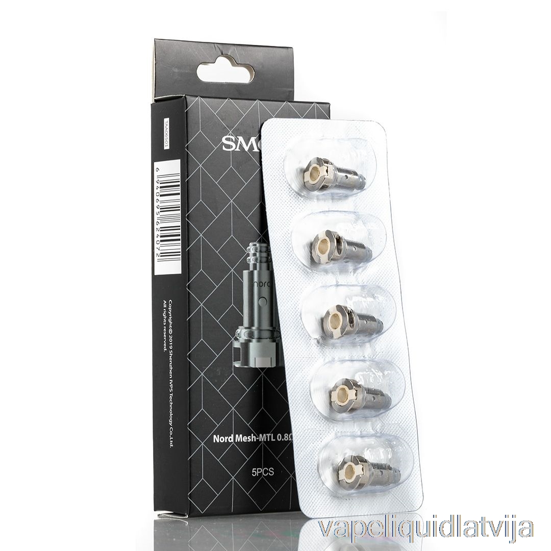 Smok Nord Rezerves Spoles 0.8ohm Nord Mtl-mesh Coils Vape šķidrums